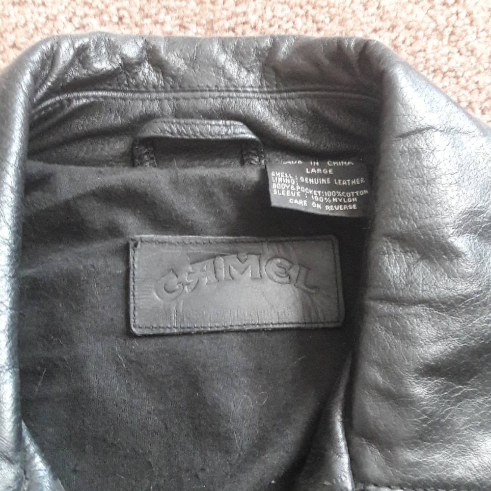 Camel brand Leather Coat